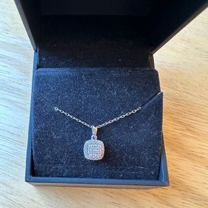 Kay Jewelers Multi-Diamond Center Cushion-Shaped Necklace